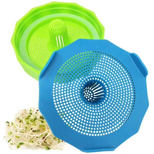 BEAN SCREENS - SPROUTING LIDS (2-PACK)